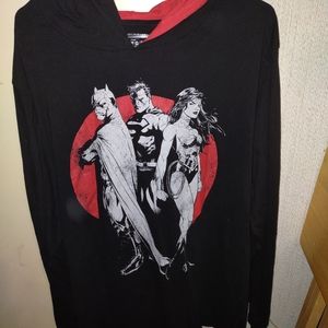 Justice League Thin Hoodie Men's 2XL
